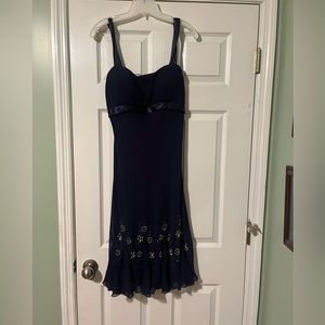 SL Fashions Navy Cocktail Dress Size 14